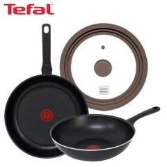[테팔] 이지앤컴포트 티타늄 프라이팬 28cm+멀티팬 28cm+[죠르노펠리체] 실리콘 멀티 뚜껑 M