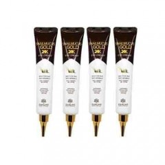 [창고대방출] 주름,미백 2중 기능성 애슈미 스네일 골드 아이크림 40ml x4개